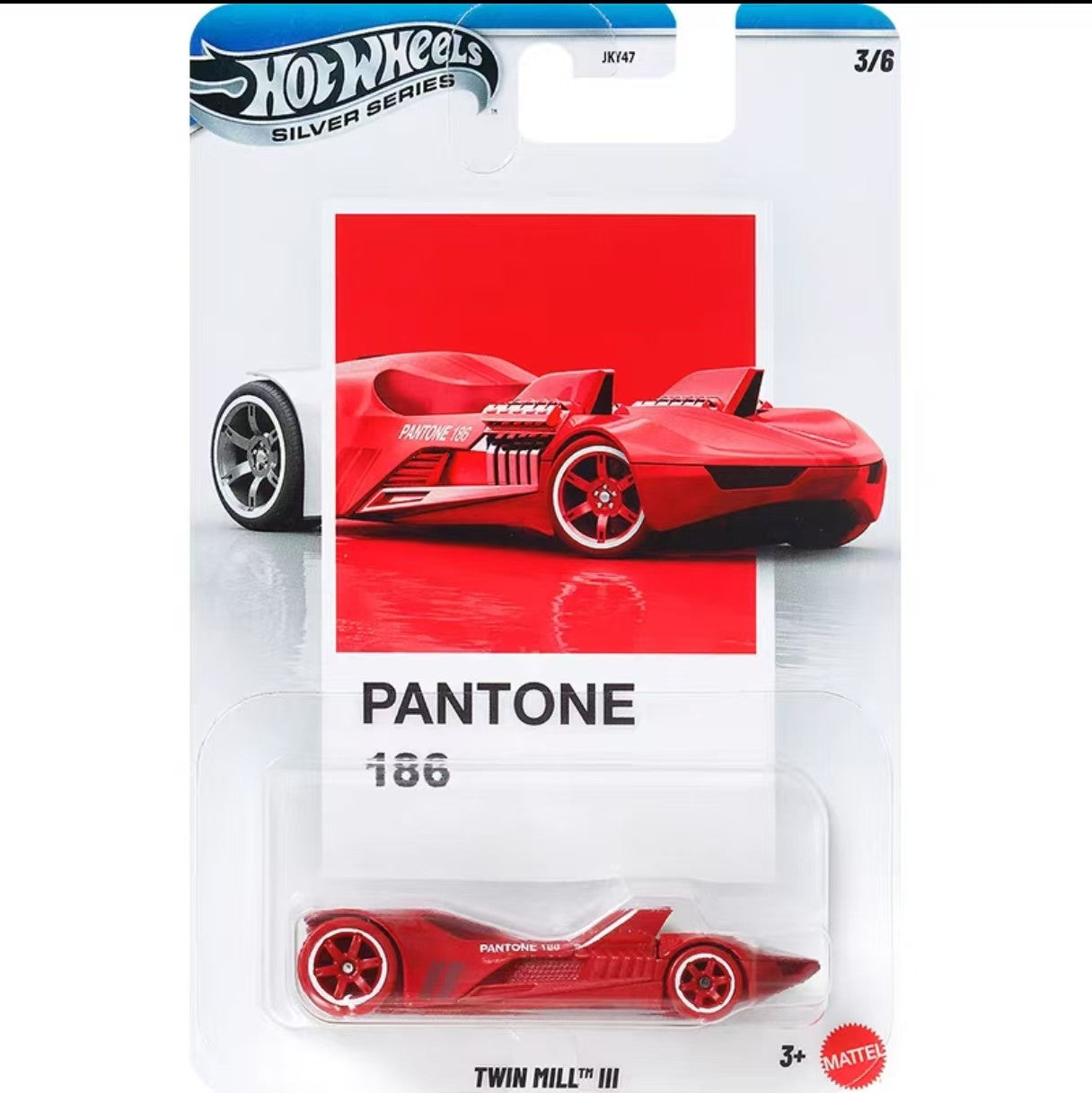 Hot Wheels PANTONE COLOR INSTITUTE JKY47 Silver Set Porsche Camaro Kombi Mustang Nissan 1/64 Alloy Die-cast Car Model Collection