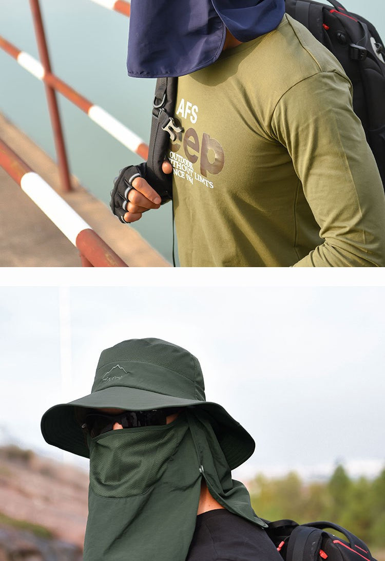 Chapéu Bucket Chapéu de Sol Proteção Solar Primavera Verão Boné Boonie Impermeável para Pesca Caminhada Jardim Safári Praia