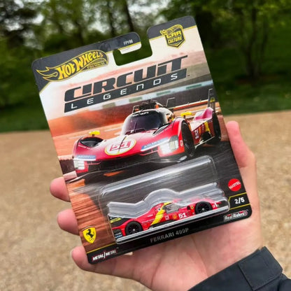 Hot Wheels Original Ferrari 499P Nº 0 Itens Ocultos Track Legend Série Car Culture 2025 Caixa K (Mix 5) Premium Die-Cast 1:64
