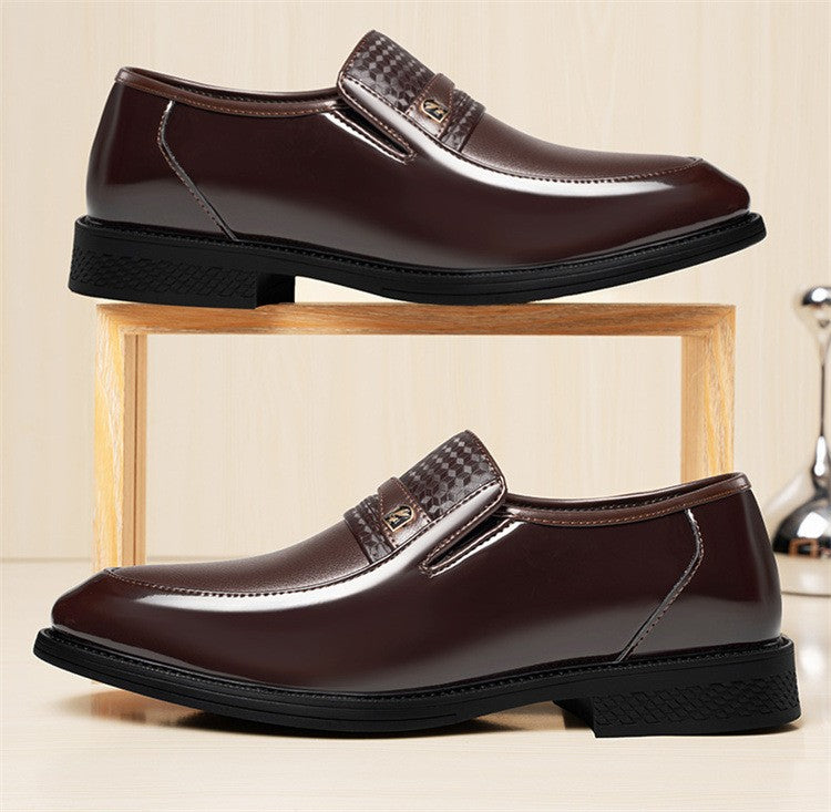 Business Formal Leather Shoes for Men Solid Color Fashion Casual Loafers Male Spring Autumn New Designer Dress Shoes Man