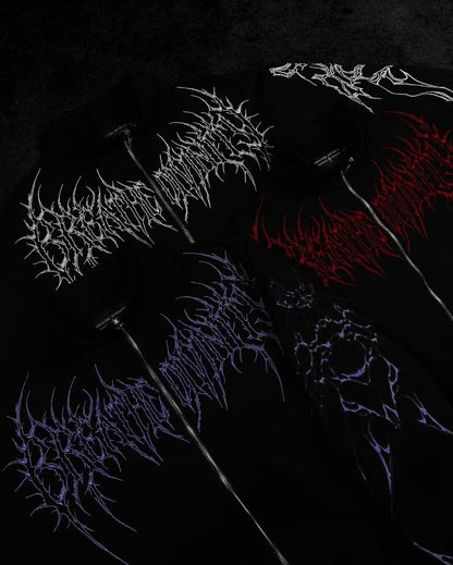 American Gothic Harajuku dark style fashion men jacket Y2K high street casual personality clothing oversized trendy sportswear