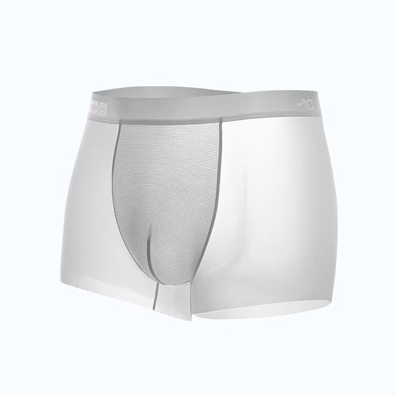 Ice Silk Men's Panties Sports Quick Drying Fashion Shorts Thin Plus Size Panties Boxer Underwear Underpants Gift Luxury