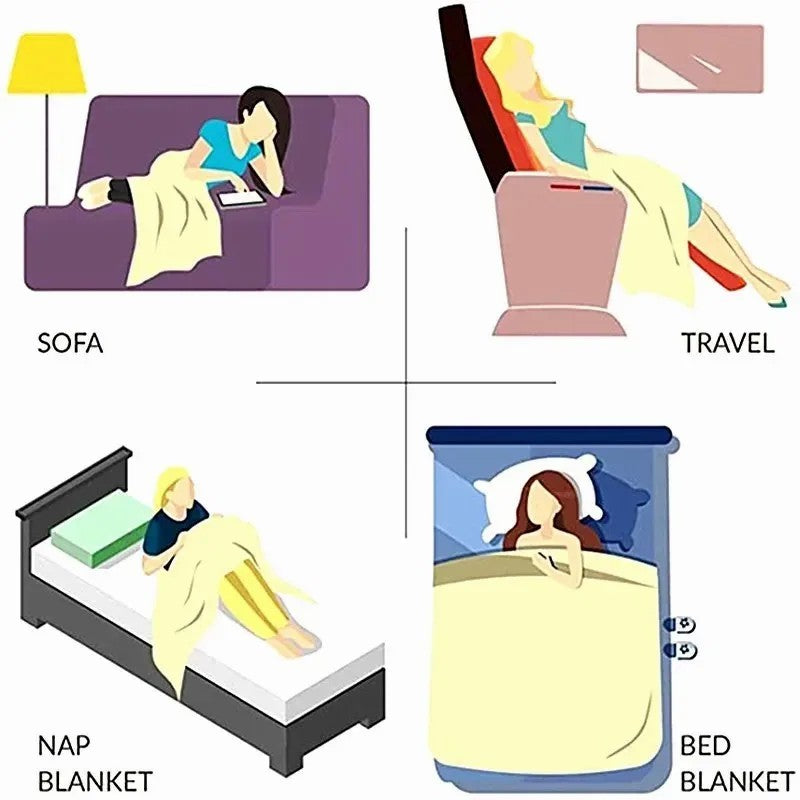 Howling Wolf Print Flannel Plush Throw Blanket – Super Soft, Cozy Throw with Majestic Wolf & Mountain Design for Bedroom or Sofa