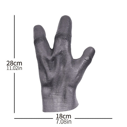 51 Area UFO Alien Mask Gloves Cosplay Extraterrestrial Organism Monster Skull Latex Helmet Hands Halloween Party Costume Props