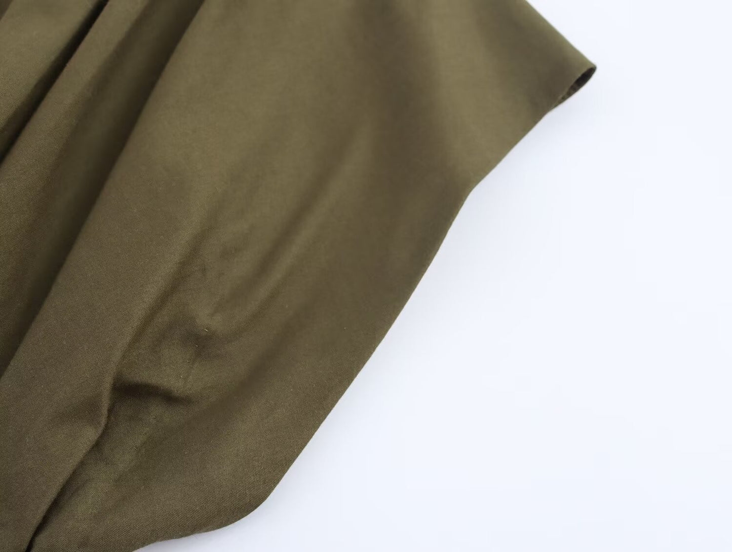 MYST&ZA2025 new summer women's casual fashion pleated drop shoulder short sleeve