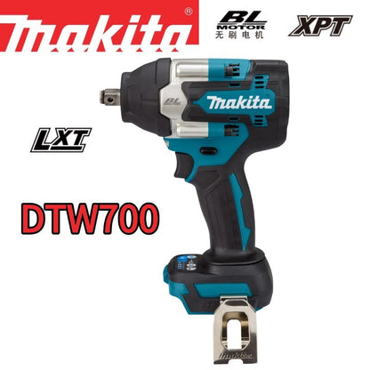 Parafusadeira de Impacto a Bateria Makita DTW700 18V Motor Brushless 1000Nm Chave Elétrica de Velocidade Variável Alta Eficiência Durável Parada Automática