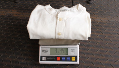 Bronson 350g Heavyweight L/S Henley Shirt Vintage Plain Base T-Shirt For Men