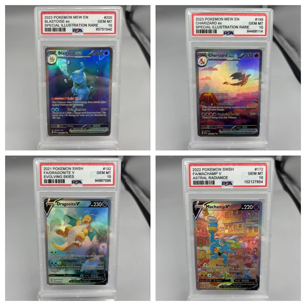 DIY PTCG Rating Card Collection Card 2021 SWSH FA/RAYQUAZA V MEWTWO ex Copy 10Points Rating Card Anime Game Gift