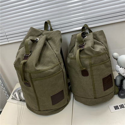 Mochilas de viagem masculinas esportivas de grande capacidade, bolsa de ombro de lona, mochila masculina para caminhada, mochila esportiva masculina, ao ar livre