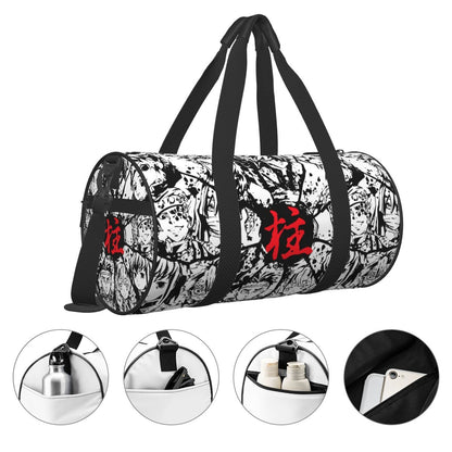 Japanese Anime Demon Slayer Duffle Gym Bag for Outdoor Sport Kimetsu no Yaiba Gym Bag Sports Overnight Travel Bags Backpack