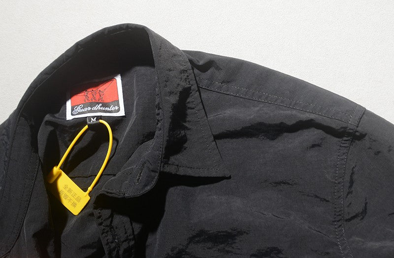 2025 Autumn New Japanese Retro Long-Sleeve Turn-down Collar Outdoor Cargo Shirt Men's Simple Fashion Loose Washed Casual Blouses