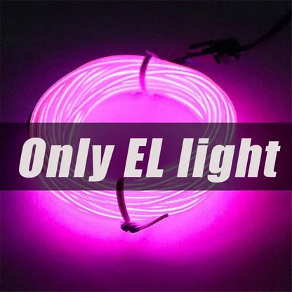 1M/3M/5M Flexible Neon Light Ball Dress Decoration Light EL Luminous Cable Party DIY Atmosphere Light Waterproof LED Strip