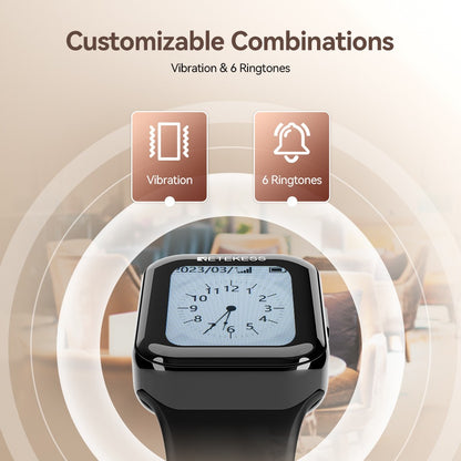 Retekess wireless calling system restaurant pagers TD113 waterproof touch watch TD033 waiter call buttons for cafe bar hookah