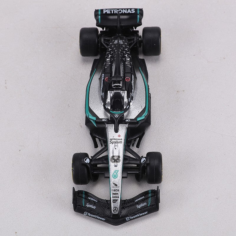 Burago 1:64 Mercedes-AMG F1 W16 Racing Car Alloy Model Car George Russell #63