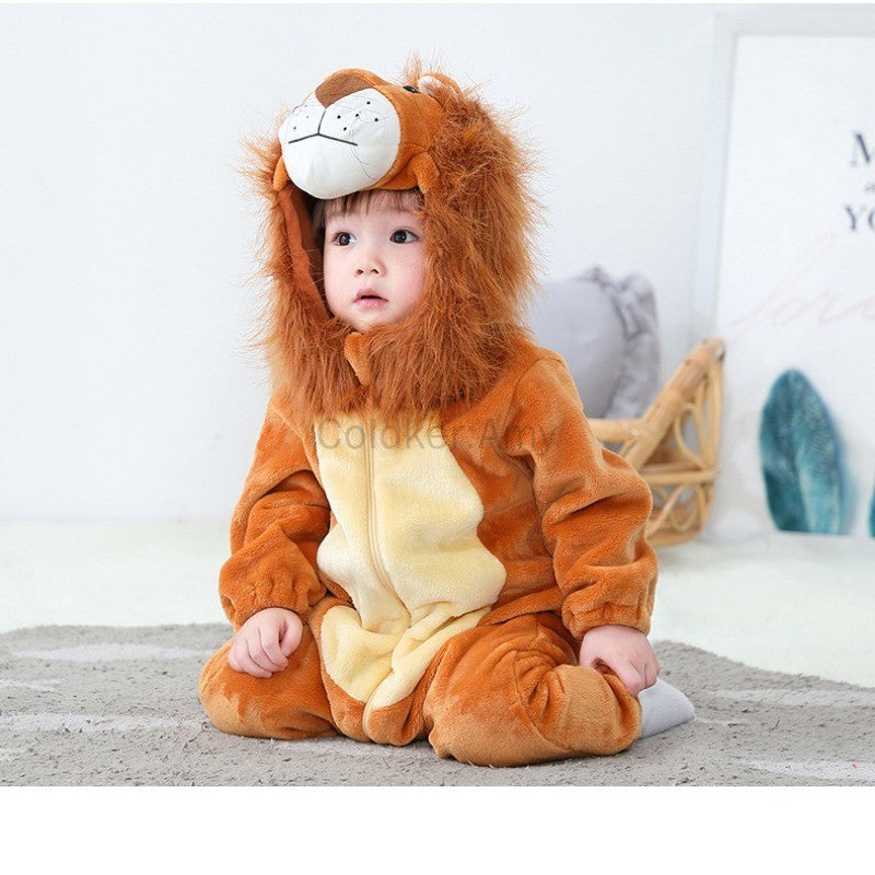 Christmas Costumes Infants Toddlers Halloween Cosplay Lion Costume Kids' Animal Jumpsuit Outfit Snowsuit