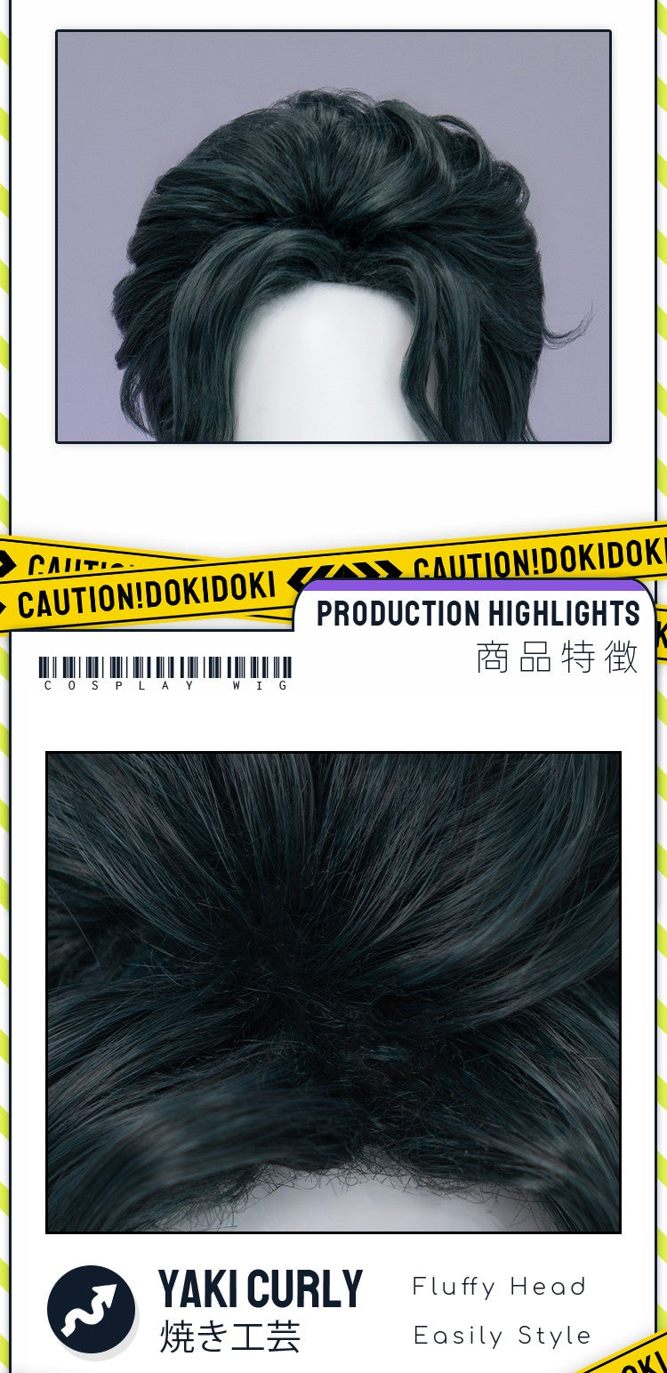 ?Ready for Ship?Idia Malleus Leona Vil Crowley Wig Game Cosplay DokiDoki Men 120cm Long Hair Fiber Idia Halloween  Free Wig Cap