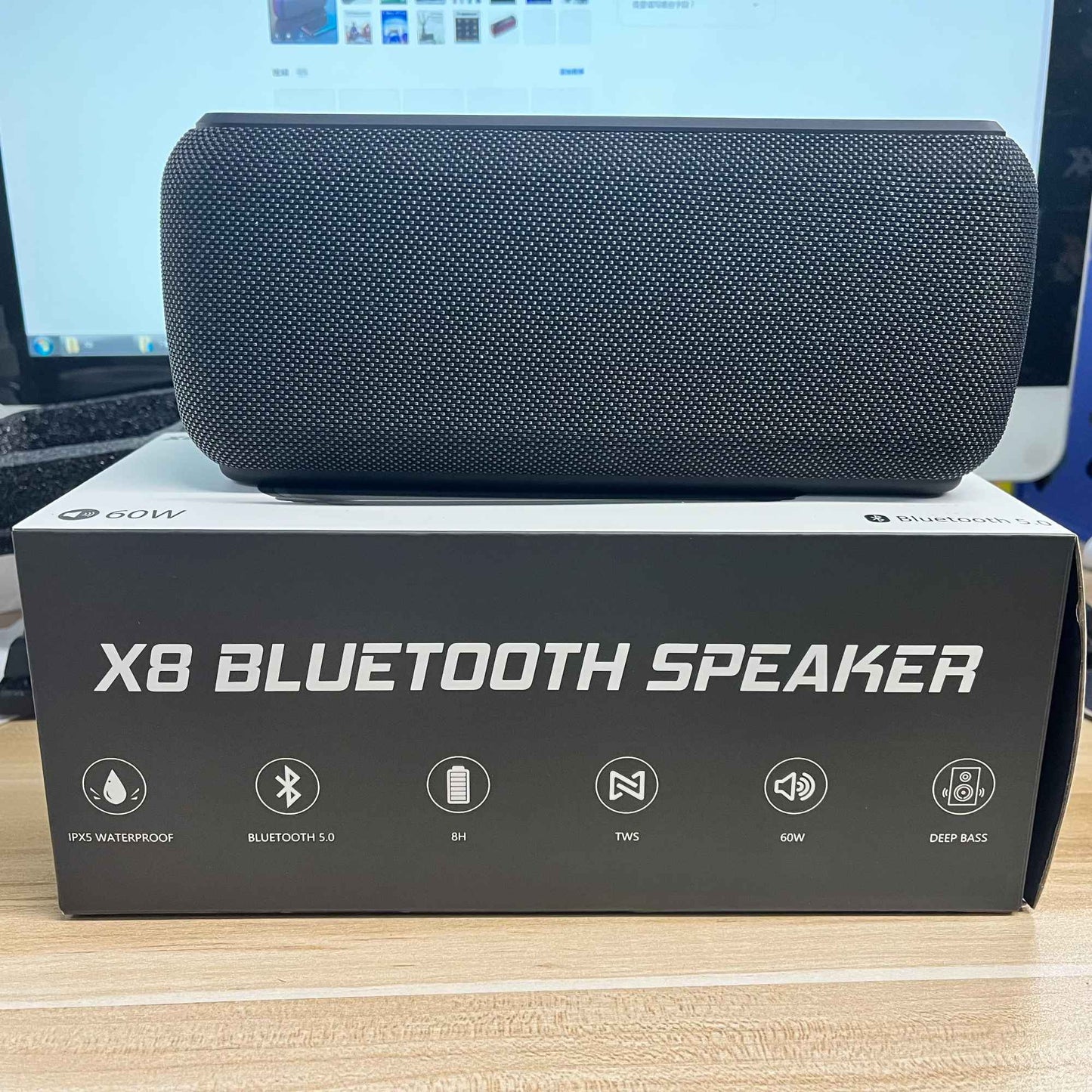 Xdobo X8 II 60W Portable Bluetooth-Compatible Speakers 6600mAh Bass Sound Box Wireless Waterproof TWS Boombox
