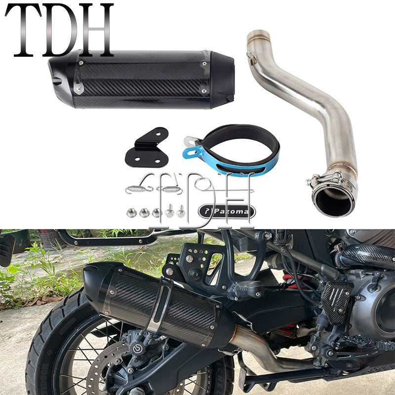 For Harley Pan America 1250 Special Escape Tube Motorcycle Exhaust Muffler Killer Muffler Pipe RA1250 RA1250S RA1250SE 2021-2026