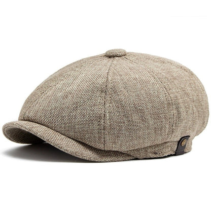 Hat Men Beret Cabbie Driving Hunting Caps Vintage Tweed Blinders Berets Flat Peaked Cap Street Hats for Men Women 55-60CM