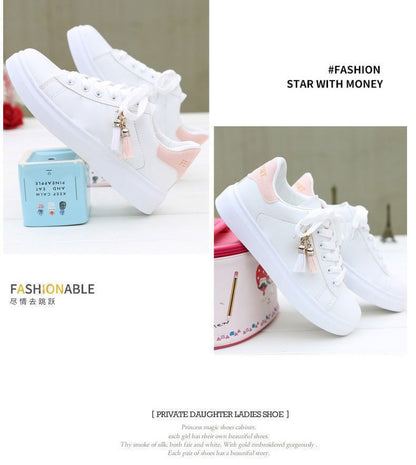 Women Sneaker Breathable Students Casual Shoes Sports for Girl Flat Mesh White Shoes Vulcanize Desginer 2024