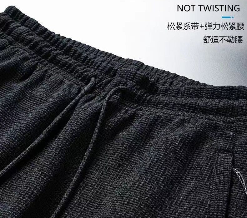 Winter Warm Lambswool Sweatpants Men's Plush Thicken Casual Joggers Trousers Male Fashion Loose Soft Waterproof Cargo Down Pants