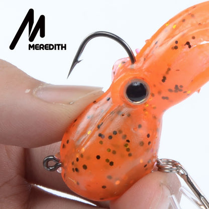 Isca de Pesca MEREDITH com Contrapeso Embutido 23g 9cm Cauda Longa Polvo Macio Isca Artificial de Silicone Macia