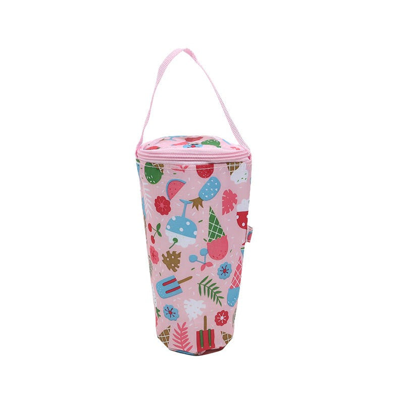 Baby Milk Bottle Insulation Bags Cartoon Portable Waterproof Feeding Bottle Thermal Bag Milk Warmer Cooler Stroller Hang Bags