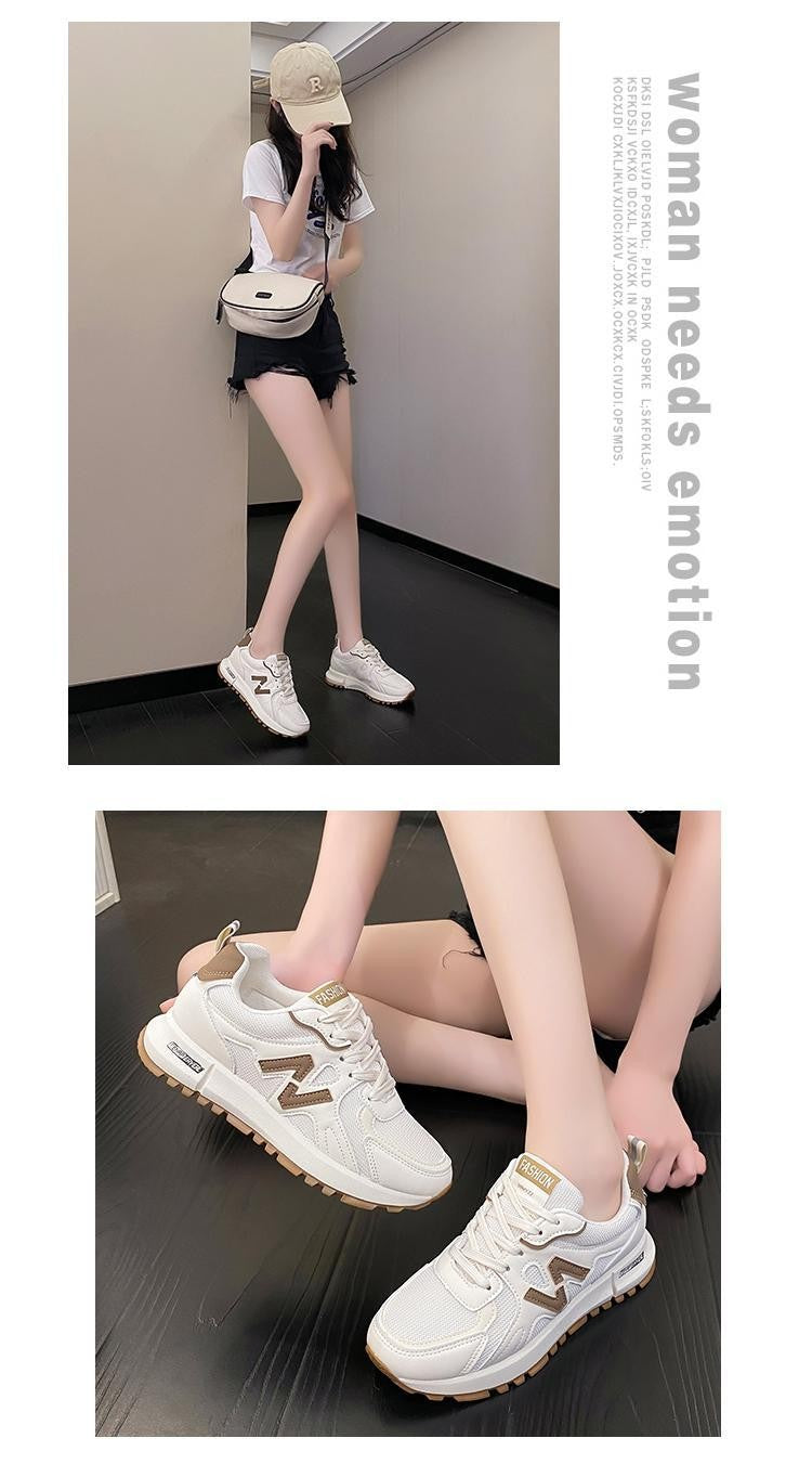 Sports Shoes for Women 2025 Spring New Super Hot Versatile Anti slip Casual Women's Shoes Soft Sole Running Little White Shoes