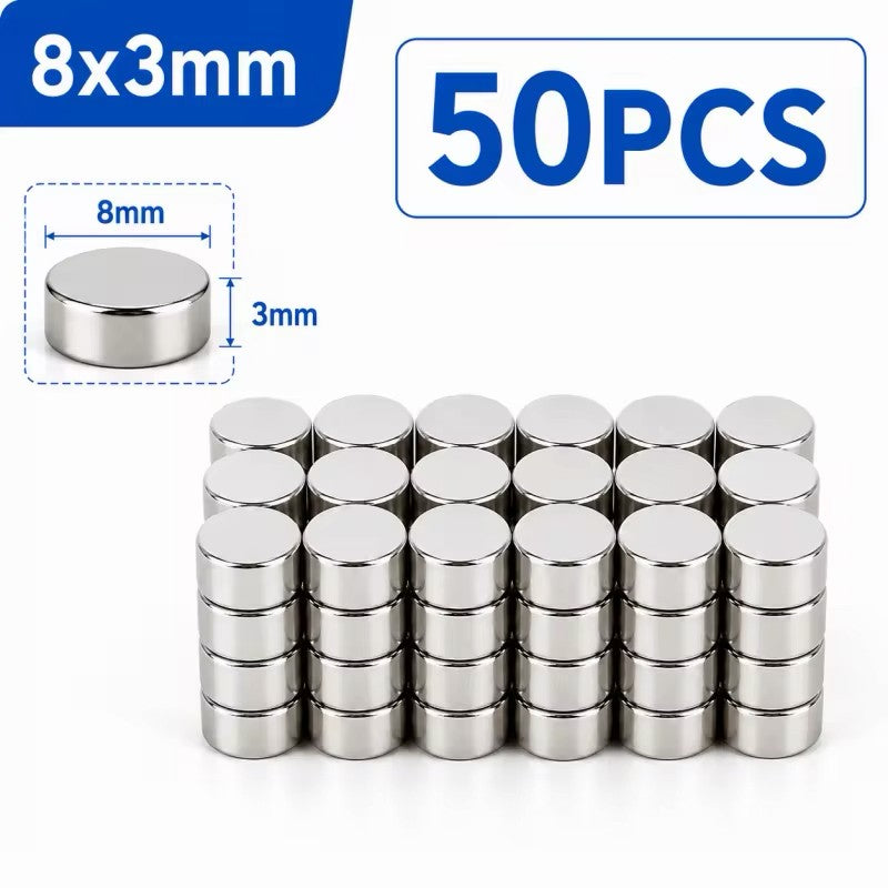 50 Pieces Magnets For 3D Printing,4x2 5x2 6x2 8x2 10x2mm Mini Magnets For 3D Printing,Refrigerator,Office, DIY, Crafts