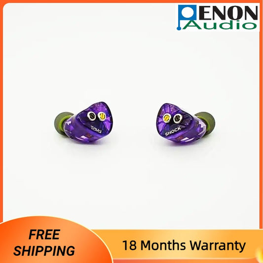 TANSIO MIRAI TSMR SHOCK 2DD + 4BA + 2 Bone Conduction Driver Hybrid HiFi Audiophile IEM In-ear Earphone with 2 Tuning Knobs