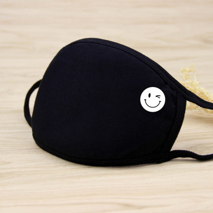 1PCS Unisex Black Cotton Mouth Mask Reusable Mask Dustproof Washable Face Mask Anime Masks For Cycling Camp Mascarillas