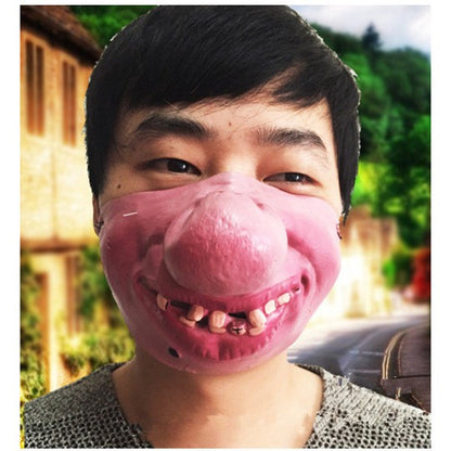 Halloween Men's Half Face Skull Mask Halloween Mask Party Cosplay Costume Halloween Party Horror Mask