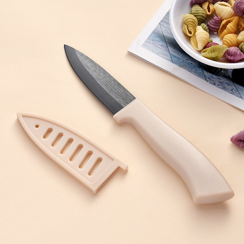 Ceramic Knives 4 Inch Paring Fruit Ceramic Chef Knives Baby Food Knife Rust-Free Oxidation-Resistant Fruit Knife With Cover