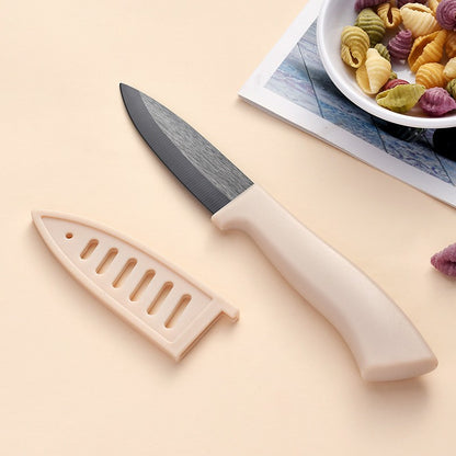 Ceramic Knives 4 Inch Paring Fruit Ceramic Chef Knives Baby Food Knife Rust-Free Oxidation-Resistant Fruit Knife With Cover