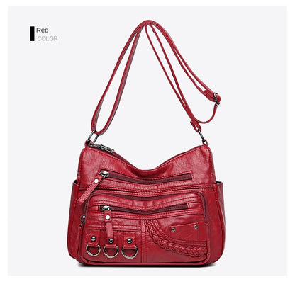 New Arrival Crossbody Shoulder Bag Soft Washed Leather Women's Mini Bag Versatile Handbag