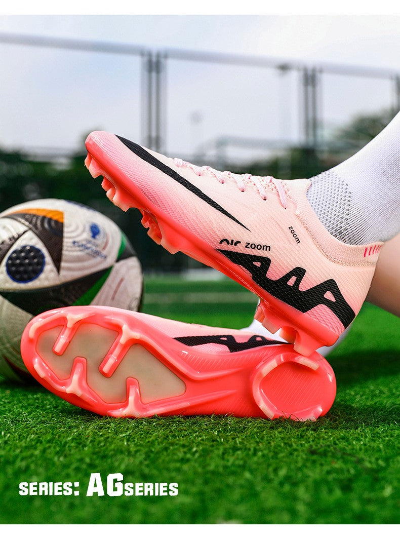 Men Football Shoes Cleats Outdoor Grass Society Training Match Football Field Boots Resistant Studded Soccer Shoes Sport Wear