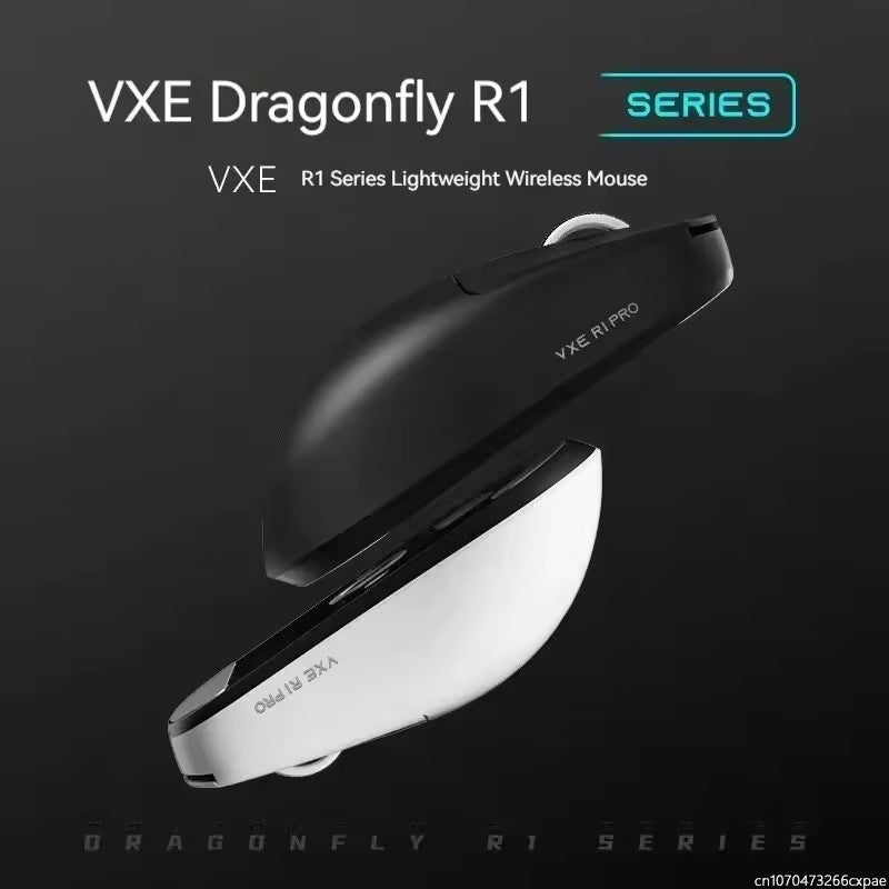 Mouse Gamer ATK VXE Dragonfly R1 E-Sports Longa Duração da Bateria Paw3395 Leve Ergonômico Mouse Bluetooth de Três Modos