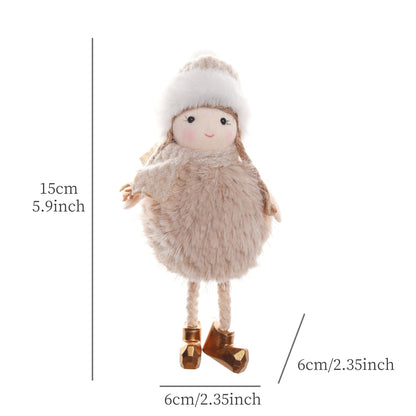 2024 New Year Gift Cute Christmas Angel Doll Xmas Tree Ornament Noel Deco Christmas Decoration for Home Natal Navidad 2023 Decor