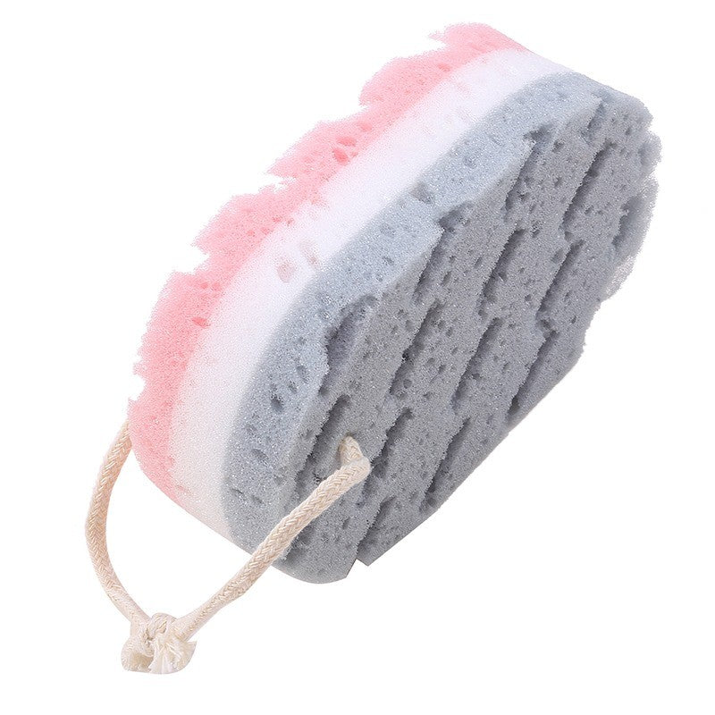 Sponge Bath Ball Shower Rub For Whole Body Exfoliation Massage Brush Scrubber Body Brush Sponge Brush Bathroom 1/2/3PCS