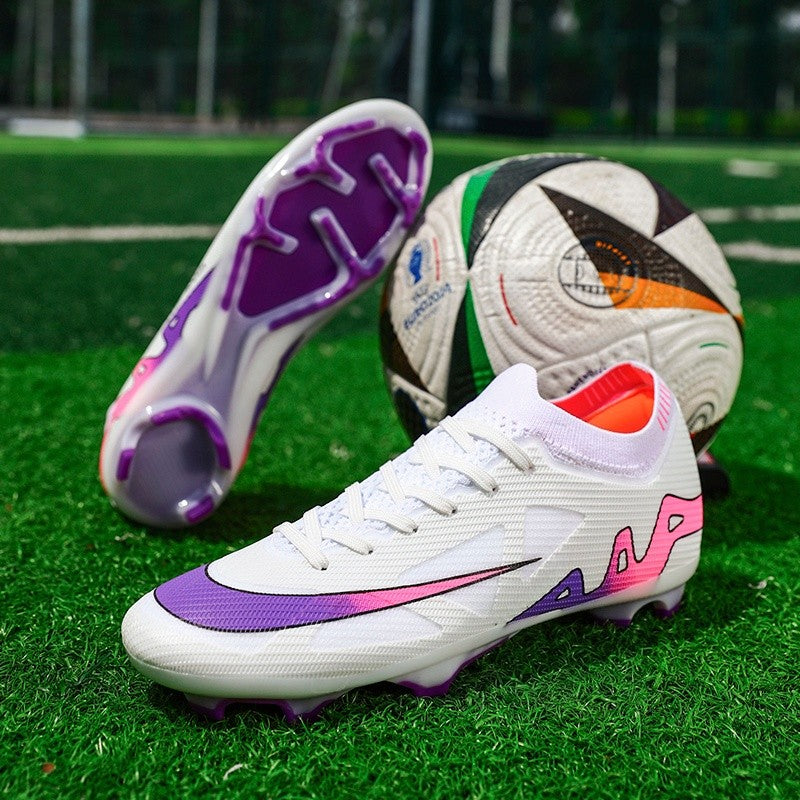 New Men Football Boots Match Indoor Long Spikes Ultralight Grass Cleats Breathable Soccer Shoes Sneakers Training Drop Shipping