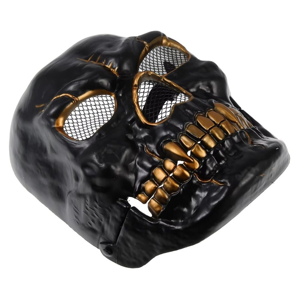 Bloody Effect Moving Mouth Skull Mask Adjustable Realistic Scary Skull Headgear Funny Spooky Halloween Skull Masks for Women Men