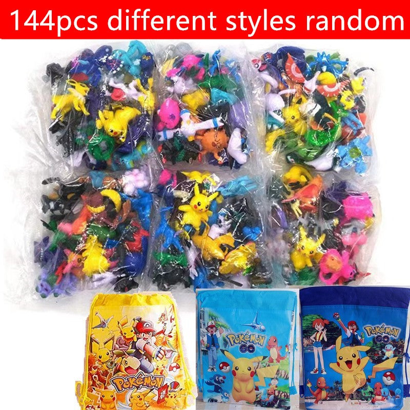 144 Estatuetas de Ação de Anime Colecionáveis de Decoração Ornamentada Brinquedos Para Presente de Natal Infantil