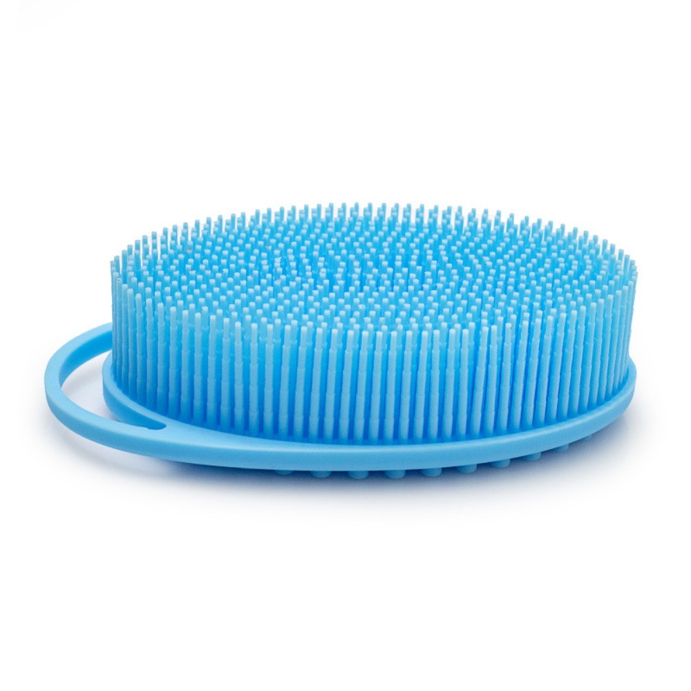 Soft Silicone Body Scrubber Exfoliating Baby Shower Gentle SPA Massage Brush Cleanser Body Wash Brush Back Scrubber Bath Tool