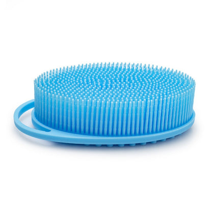 Soft Silicone Body Scrubber Exfoliating Baby Shower Gentle SPA Massage Brush Cleanser Body Wash Brush Back Scrubber Bath Tool