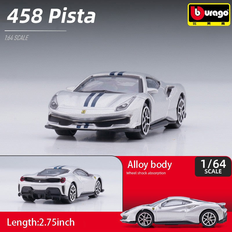 Burago 1:64 Ferrari Series SF90 488P Roma F430 F12 Liga de Carro Modelo Brinquedos Infantis Coleção de Presentes de Férias Modelo de Carro Atacado