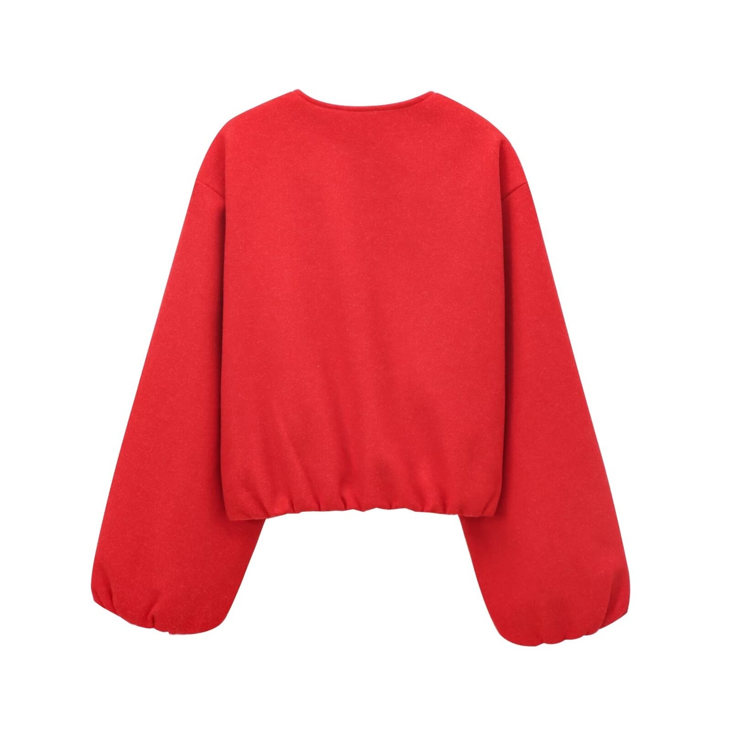 MUJER Black Bomber Jackets for Women Zipper Varsity Jackets Women Soft Cropped Jackets Woman 2025 Long Sleeve Winter Coat Female