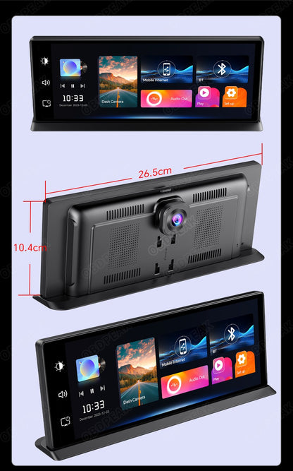 K2 Pro 11.3" DVR Automotivo 4K Câmera Sem Fio Carplay Android Auto Tela AI Câmera de Painel Gravador de Vídeo de Lente Dupla GPS de Navegação de Painel