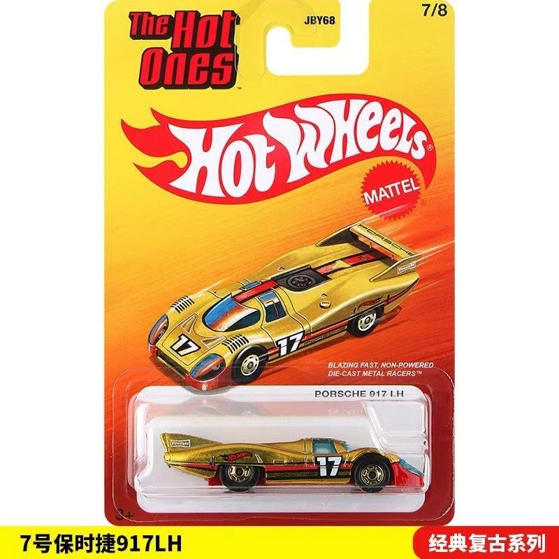 2026 Mattel Novas Hot Wheels Retro Super Hot Porsche 917 Volkswagen T1 Datsun Ford Gt Liga Modelo de Carro de Brinquedo Fundido Presente de Aniversário de Feriado Jby68
