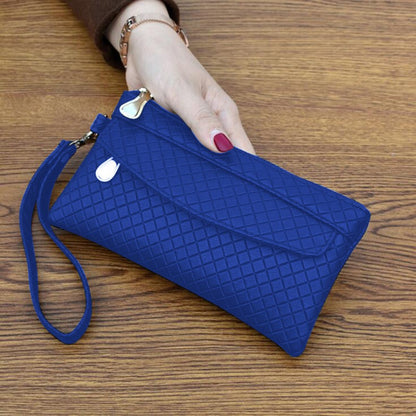 Bag Women 2023 New Simple Women's Clutch Bag Korean Version Embossed Plaid Small Bag Coin Purse Card Bags