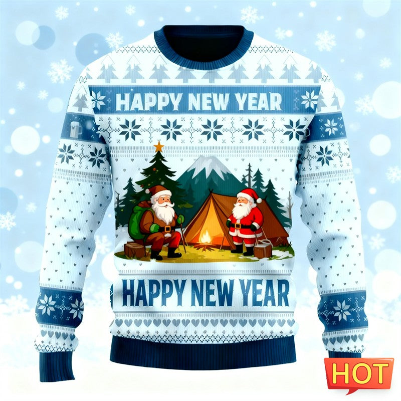 2026 New Funny Santa Claus Graphic Sweatshirts Fashion Holiday Wear 3D Printed Ugly Christmas Sweater Loose Streetwear Pullovers